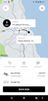 Nearby Express Taxis android App screenshot 0